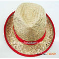 cheap mini decorative straw folding fedora hat